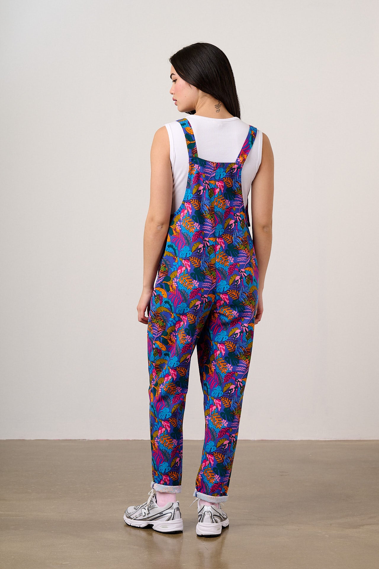 Original  - Cotton Dungarees in Wild Expression Print