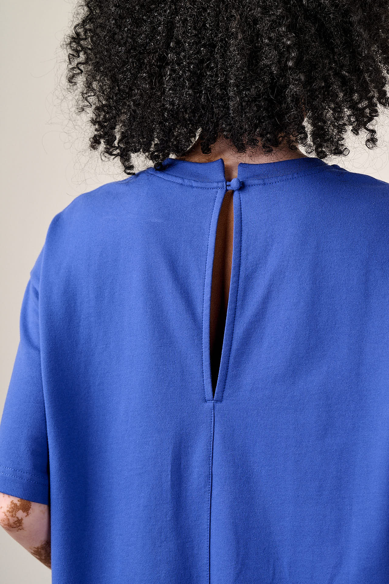 Pedro - Cotton Jersey Playsuit in Dazzling Blue