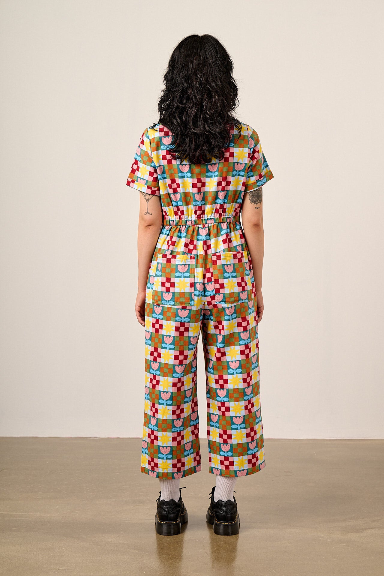 Ragan - Cotton Jumpsuit in Cosmic Folk Tulip Print