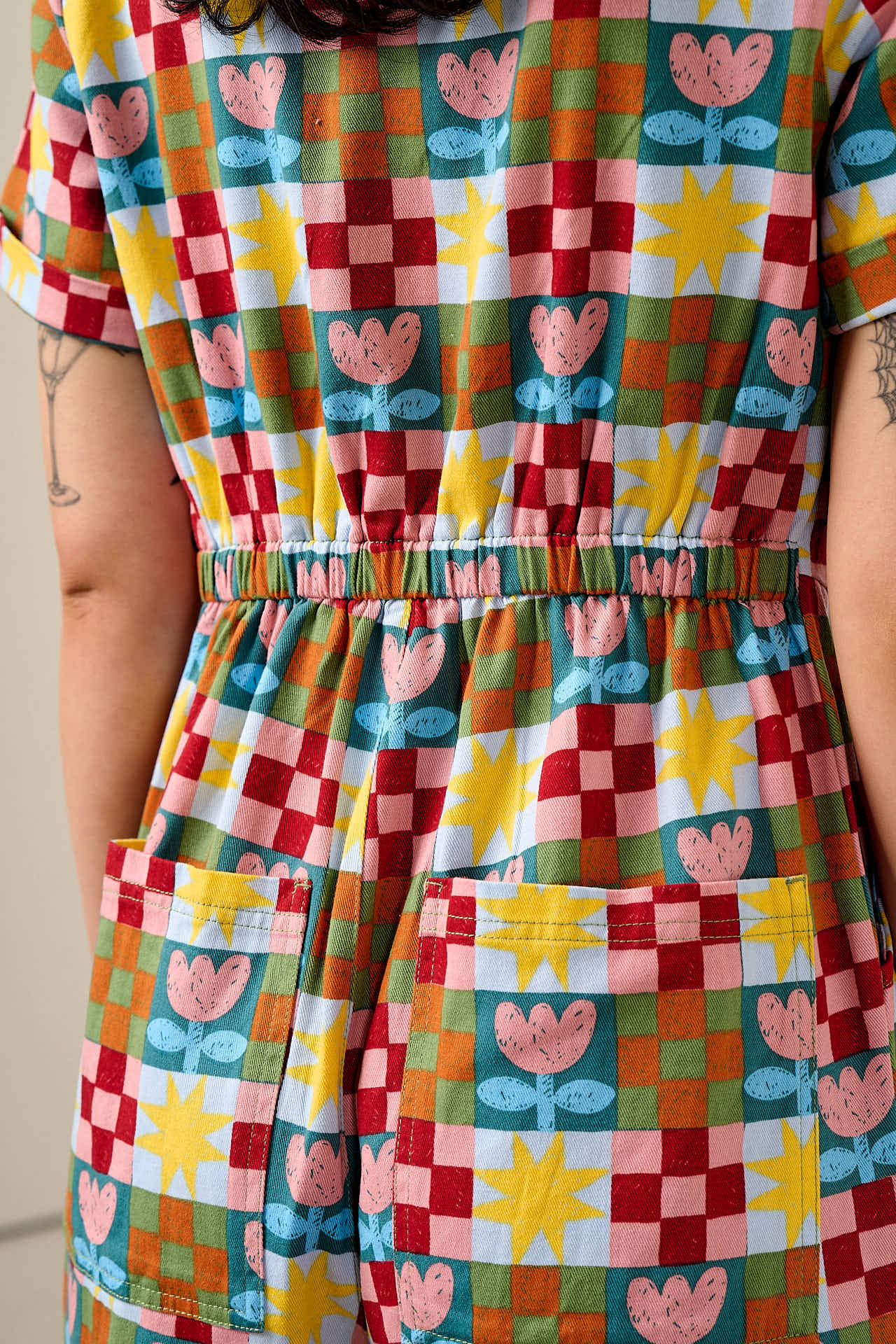 Ragan - Cotton Jumpsuit in Cosmic Folk Tulip Print