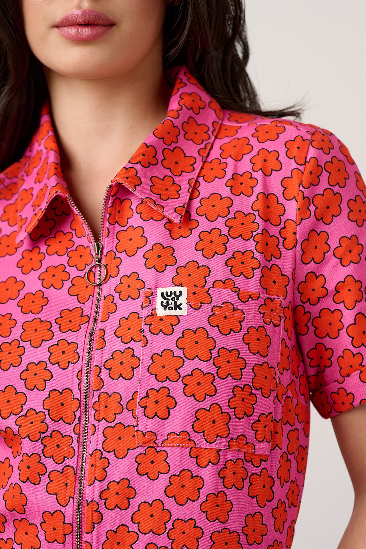 Bee Illustrates Pride 2026 - Ragan - Cotton Jumpsuit in Floral