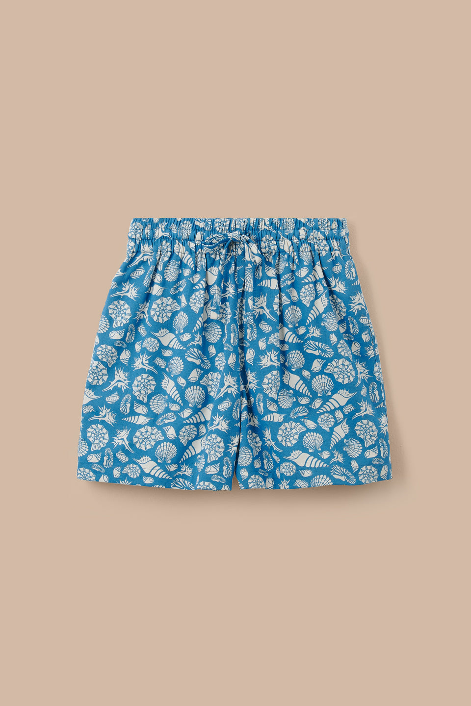 Charlie - Cotton Shorts in Blue Shells