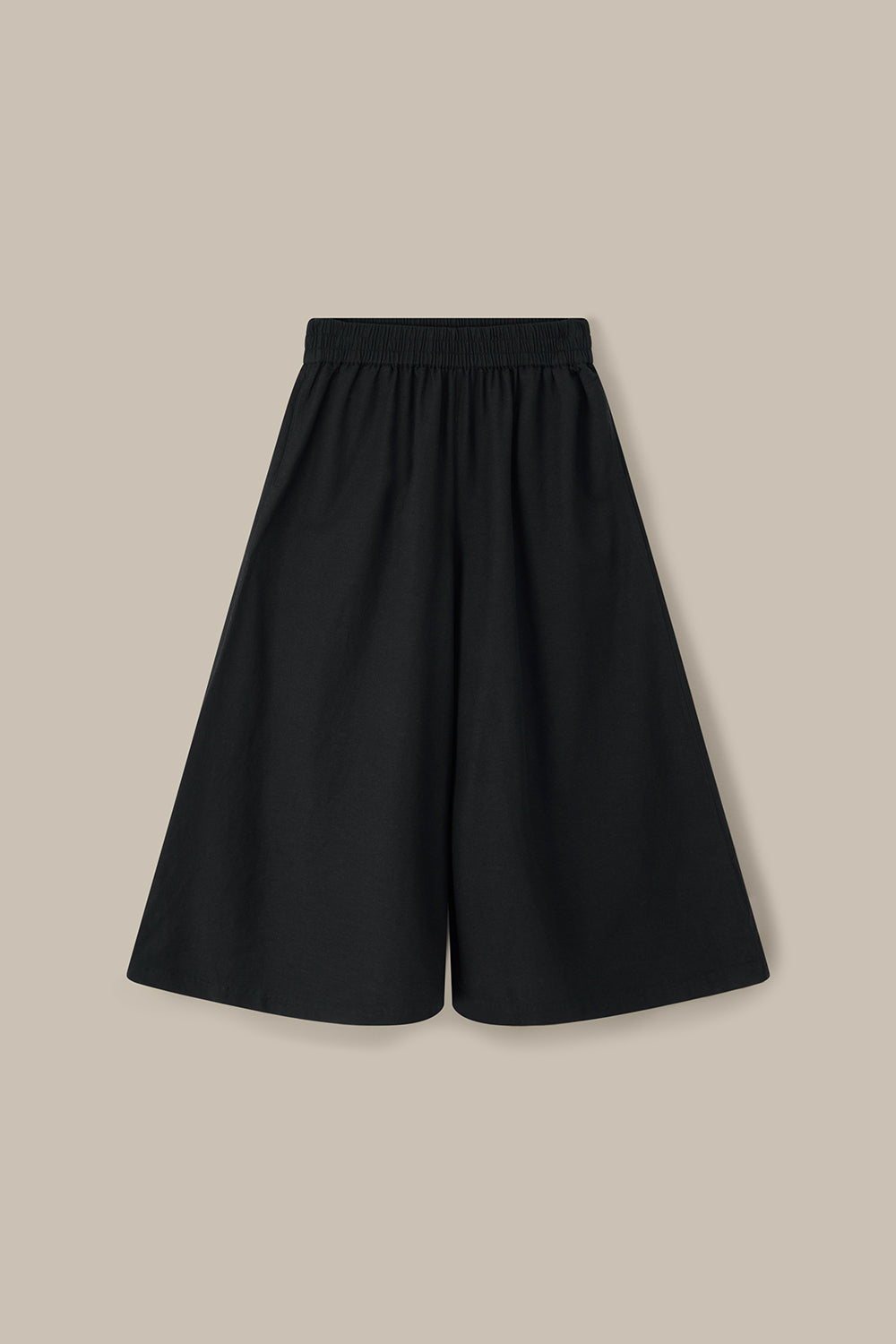 Chase - Viscose Culotte Trousers in Black
