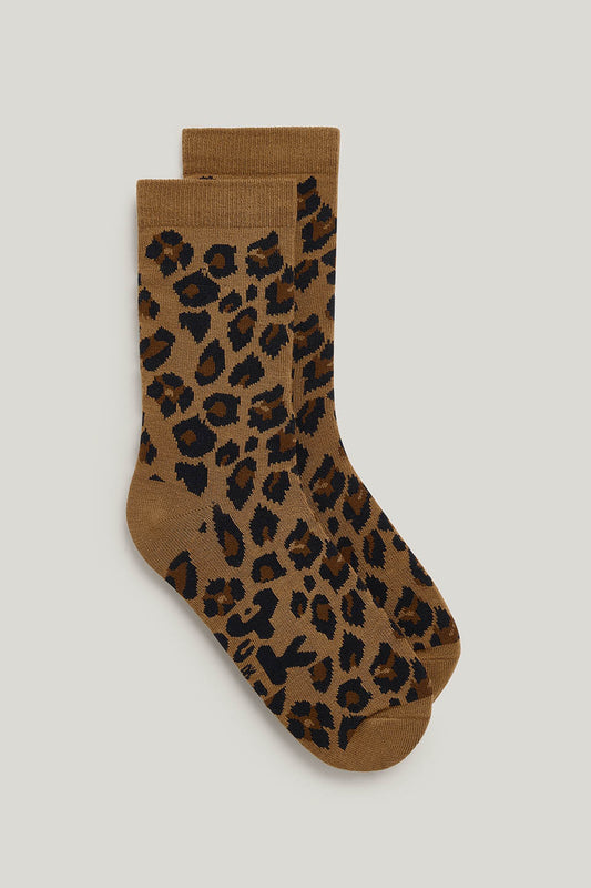 JoJo - Cotton Socks in Leopard Print