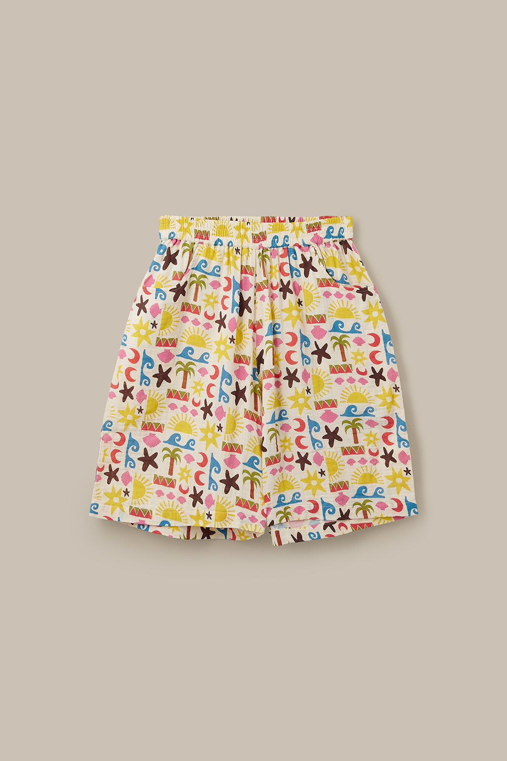 Madero - Cotton Shorts in Coastal Beach Tile