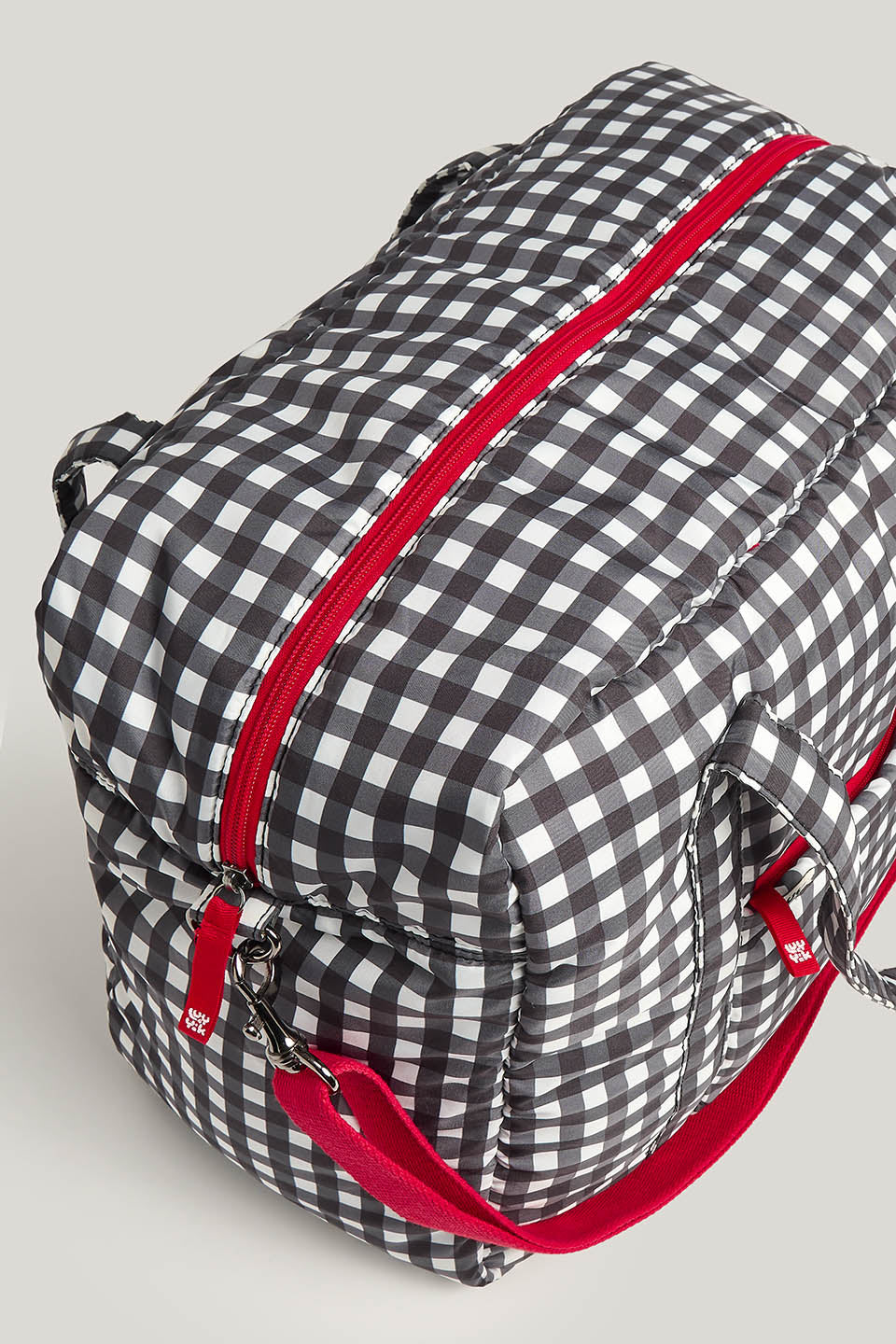 Polina - Weekend Bag in Black & White Gingham