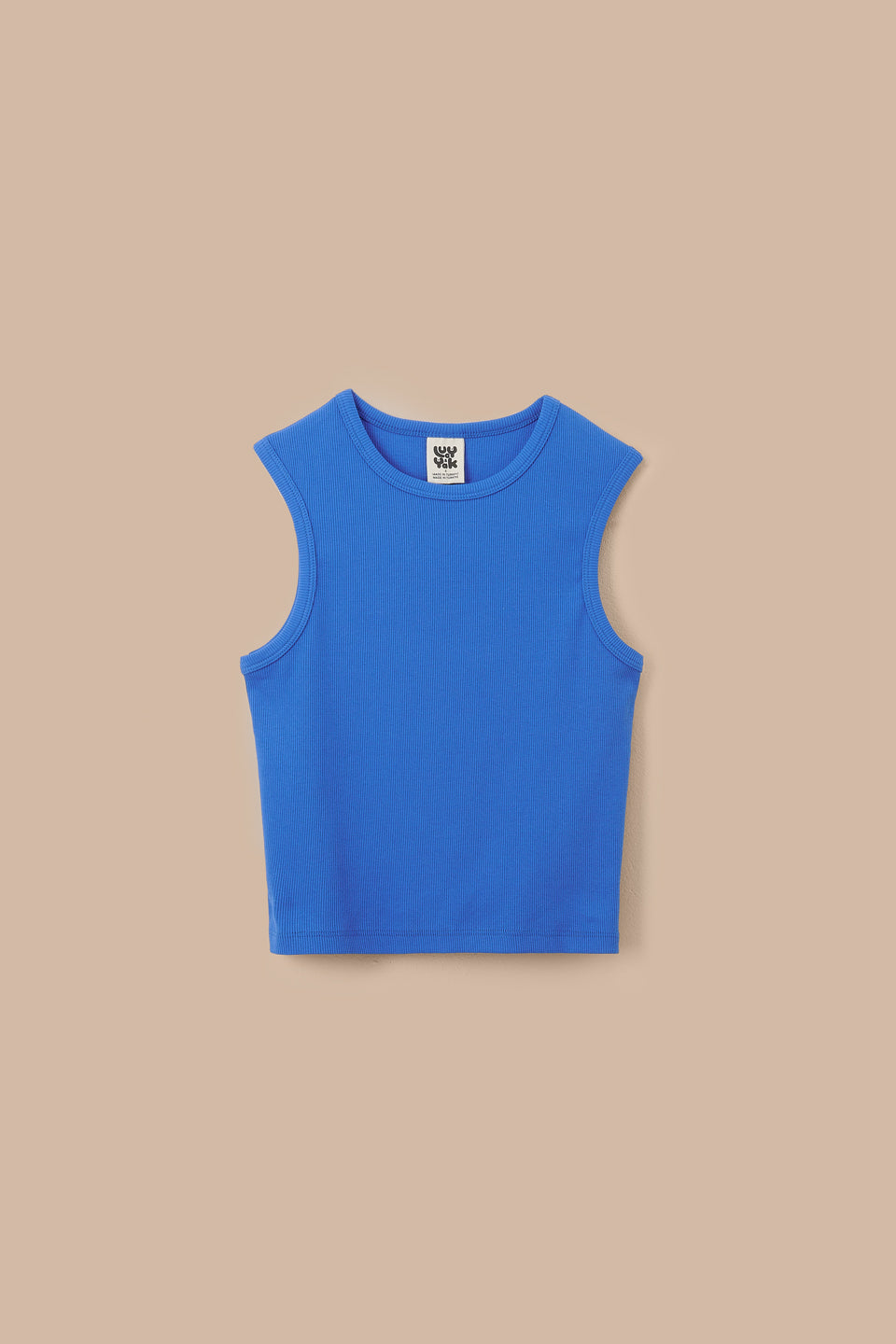 Rue - Cotton Rib Tank Top in Sapphire Blue