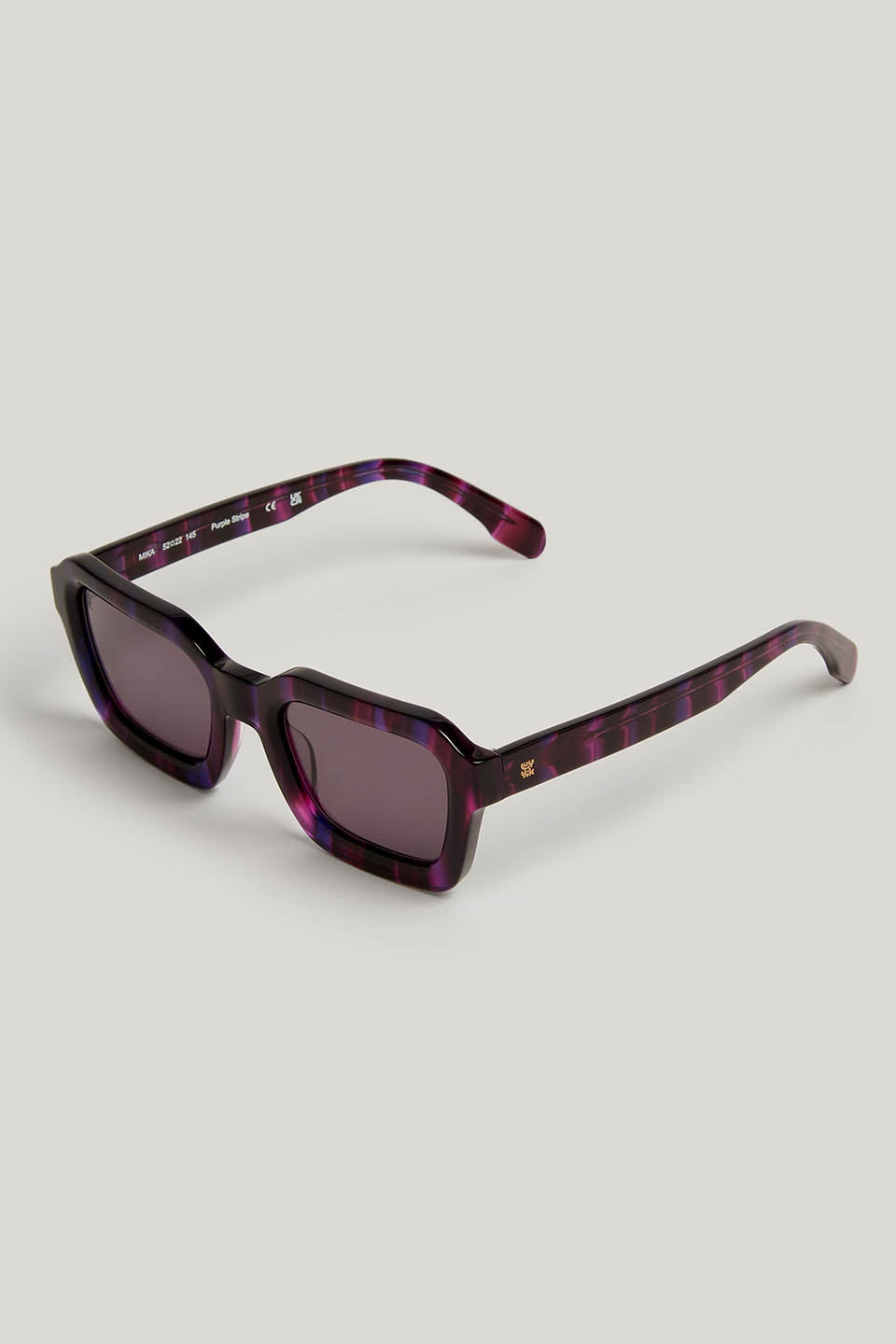 Mika - Sunglasses in Purple Stripe