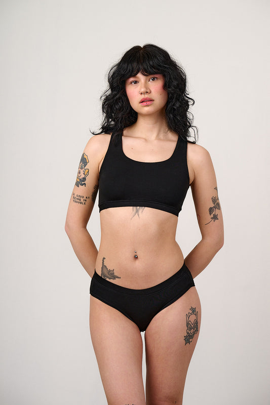 Collette - Viscose Brief in Black