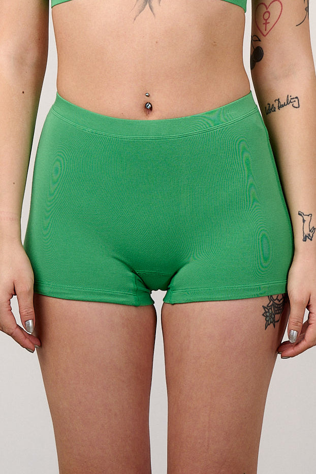 IMPERFECT - Kit - Viscose Boxer Shorts in Kelly Green